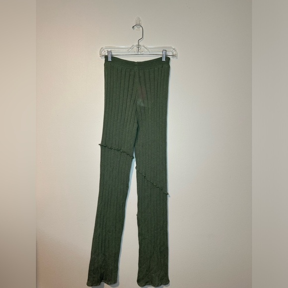 Edikted HARLEY KNITTED PANTS Low Waist Sz ML Straight Leg NWT - Picture 2 of 5